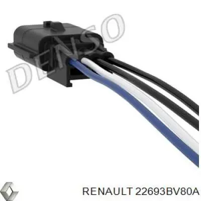 22693BV80A Renault (RVI) Sonda lambda, sensor de oxigênio até o catalisador