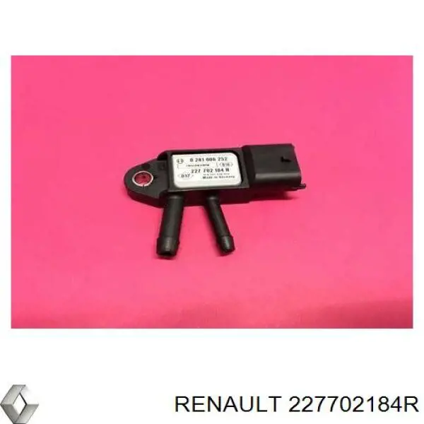 Sensor de pressão dos gases de escape 227702184R Renault (RVI)