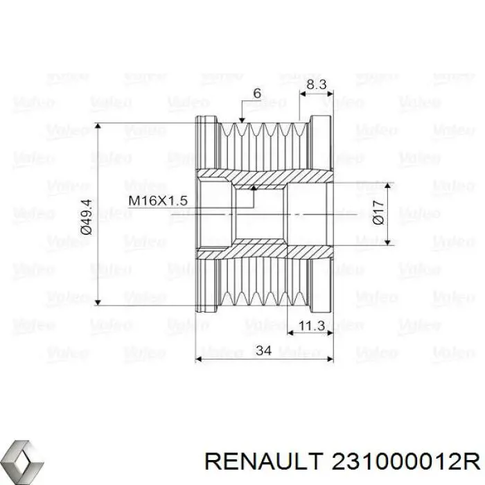 Compre 231000012R Renault (RVI) Gerador