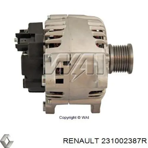 Gerador Renault (RVI) 231002387R preço, a partir de 356,12 USD