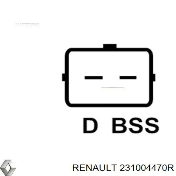Gerador Renault (RVI) 231004470R preço, a partir de 88,53 USD