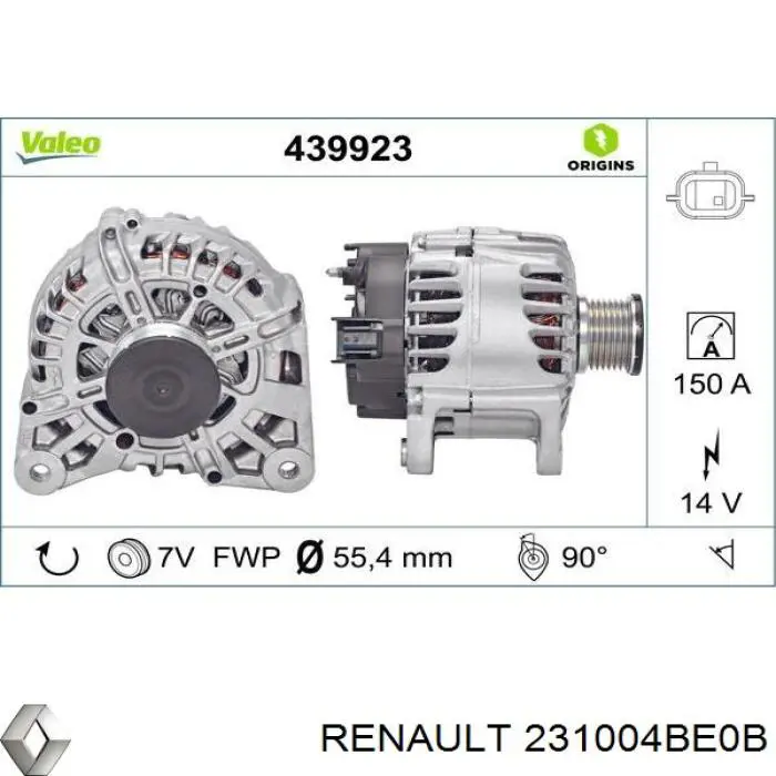 231004BE0B Renault (RVI) Gerador