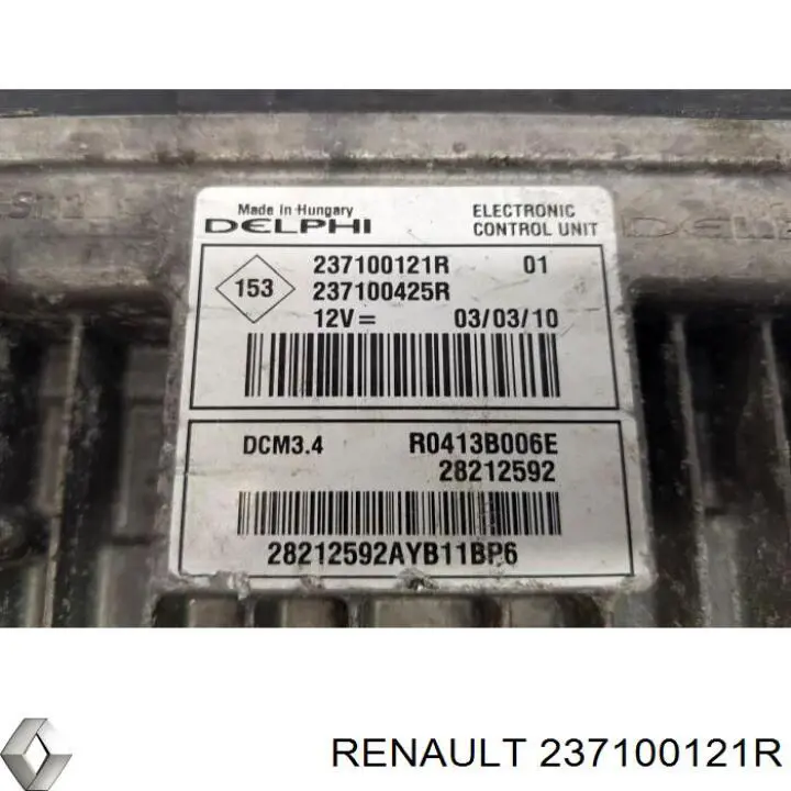 Módulo de direção (Centralina eletrônica) de motor Renault (RVI) 237100121R preço, a partir de 214,52 USD