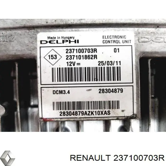 Compre 237100703R Renault (RVI) Módulo de direção (Centralina eletrônica) de motor