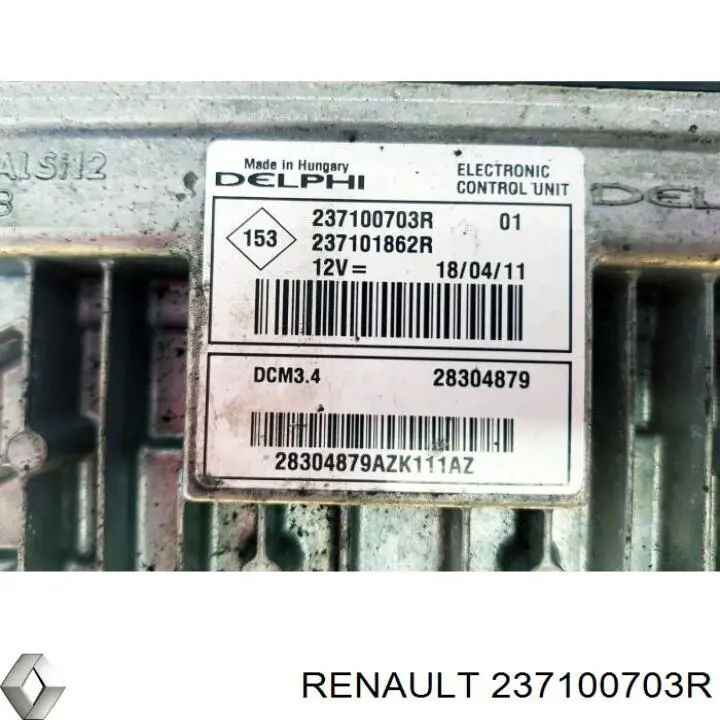 Módulo de direção (Centralina eletrônica) de motor Renault (RVI) 237100703R preço, a partir de 115,77 USD