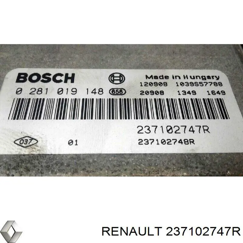 Módulo de direção (Centralina eletrônica) de motor Renault (RVI) 237102747R preço, a partir de 129,62 USD