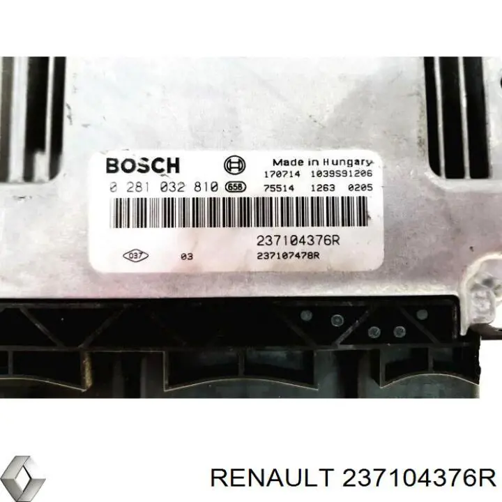 237104376R Renault (RVI) Módulo de direção (Centralina eletrônica) de motor