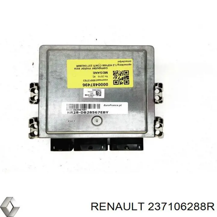 Módulo de direção (Centralina eletrônica) de motor 237106288R Renault (RVI)