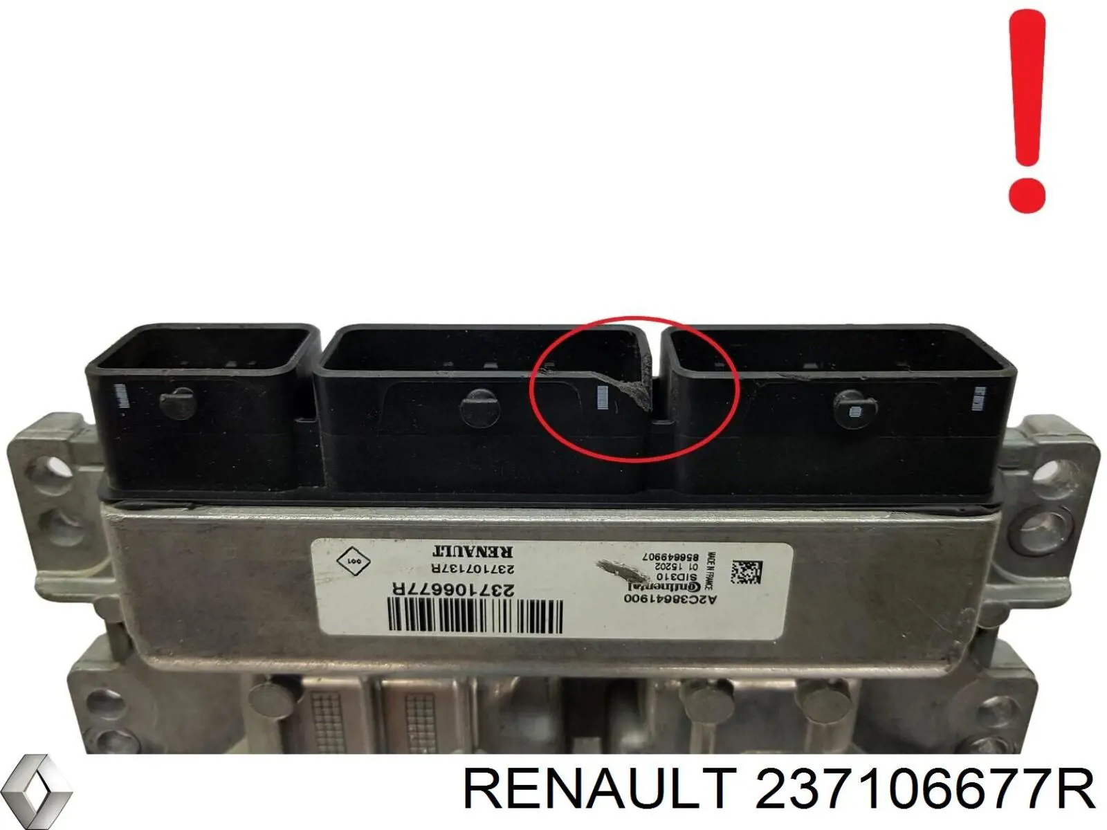 237106677R Renault (RVI) Módulo de direção (Centralina eletrônica) de motor
