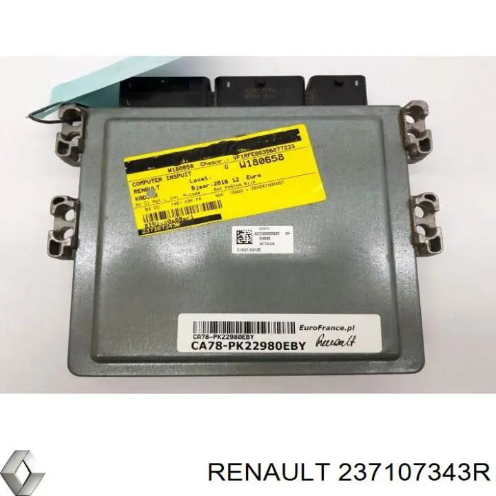 237107343R Renault (RVI) Módulo de direção (Centralina eletrônica) de motor