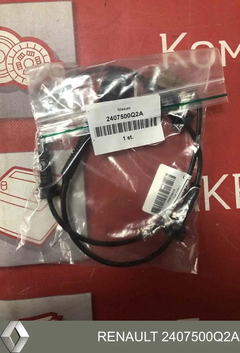 2407500Q2A Renault (RVI) Fio dianteiro de sensor de desgaste das sapatas do freio