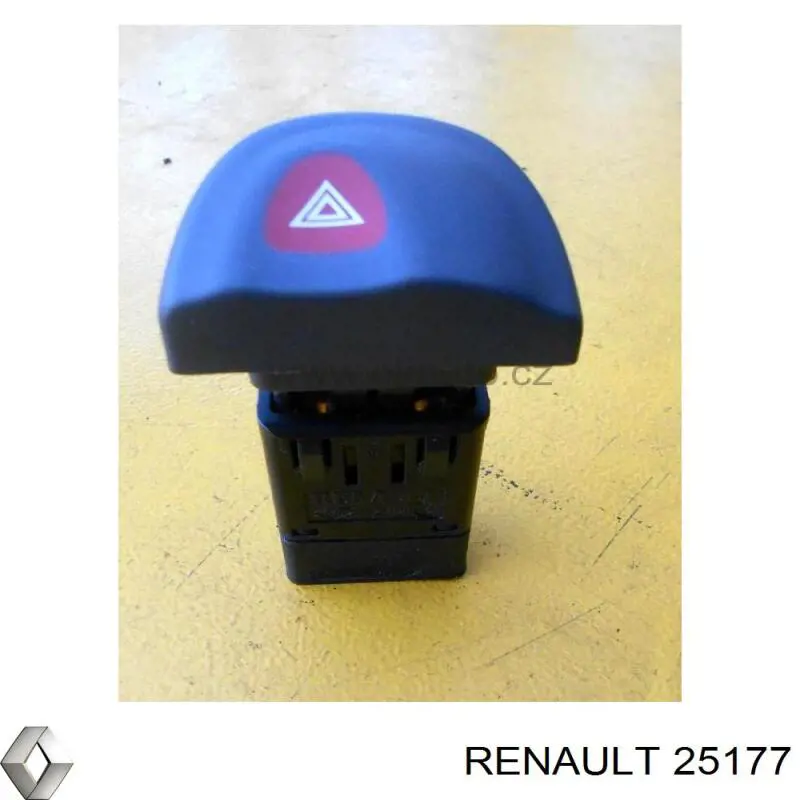 Compre 25177 Renault (RVI) Botão de ativação do sinal de emergência