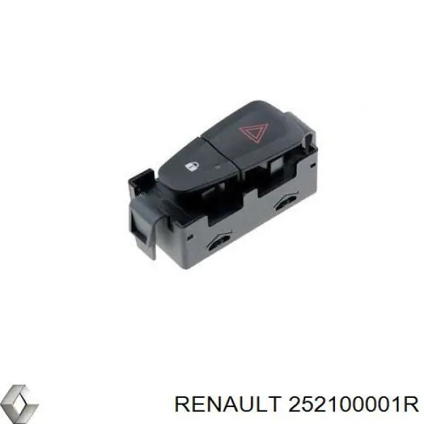 Botão de ativação do sinal de emergência Renault (RVI) 252100001R preço, a partir de 27,24 USD