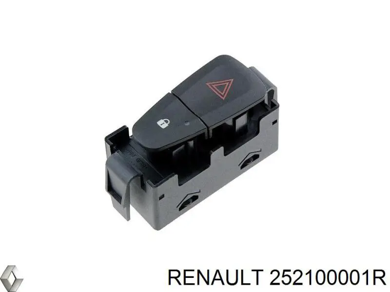 252100001R Renault (RVI) Botão de ativação do sinal de emergência