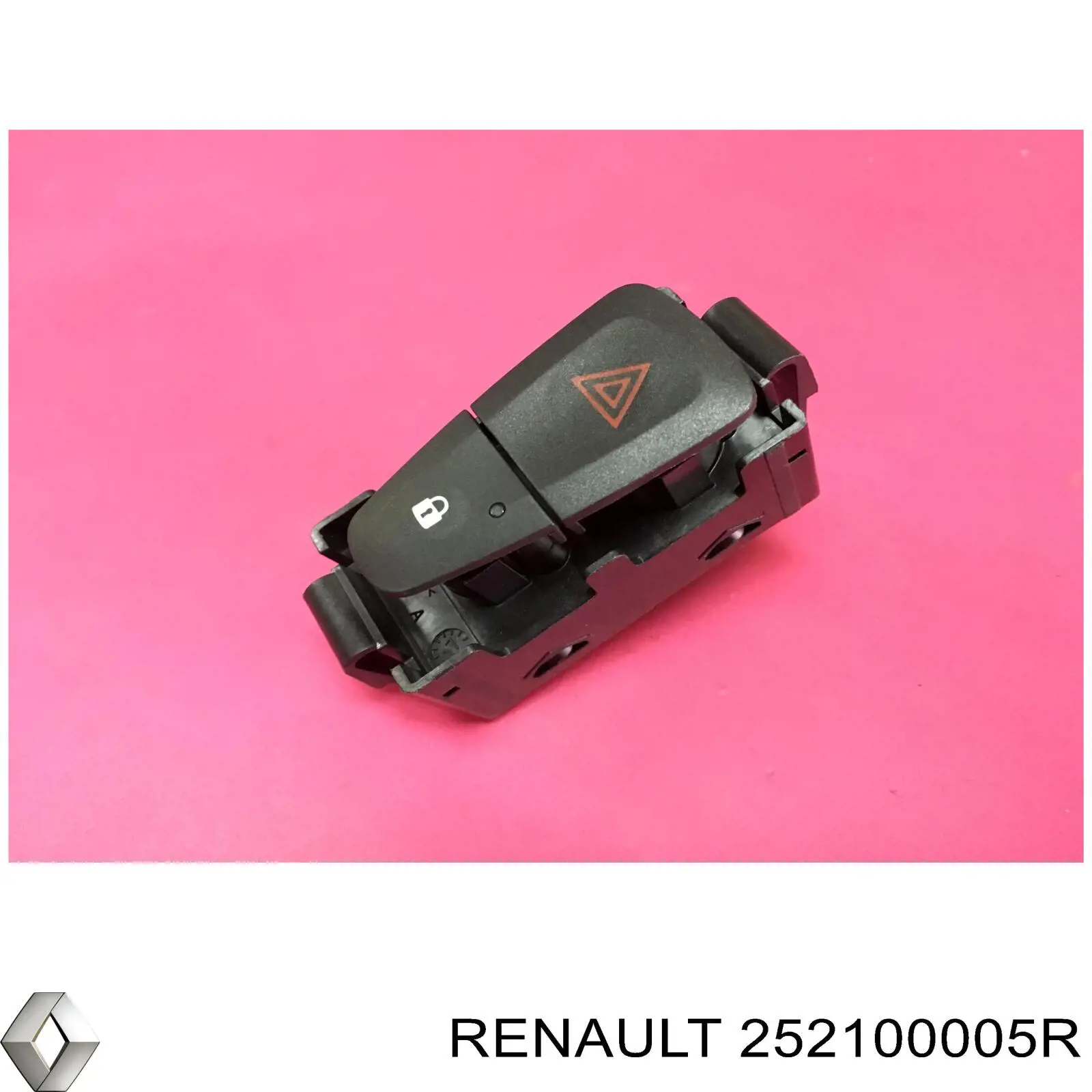252100005R Renault (RVI) Botão de ativação do sinal de emergência