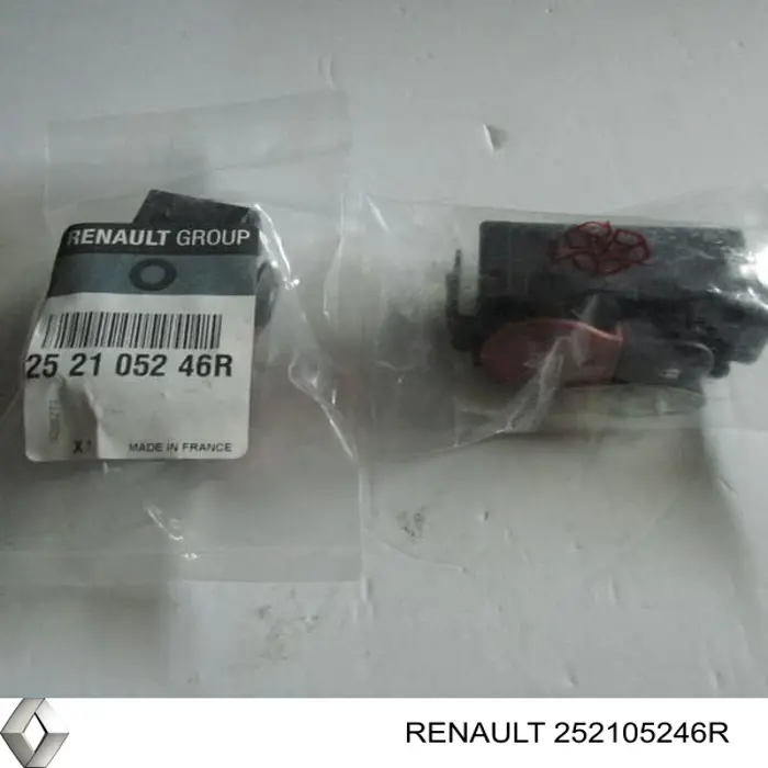 252105246R Renault (RVI) Botão de ativação do sinal de emergência