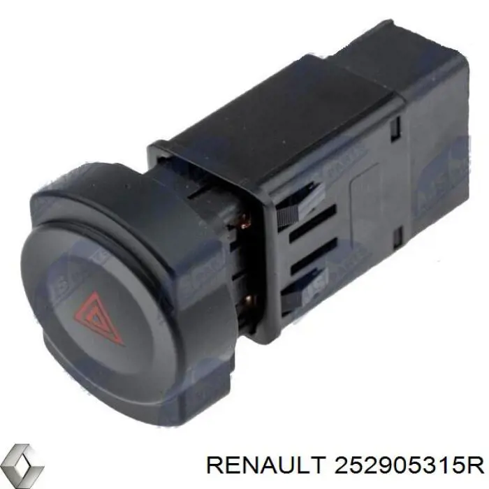 252905315R Renault (RVI) Botão de ativação do sinal de emergência