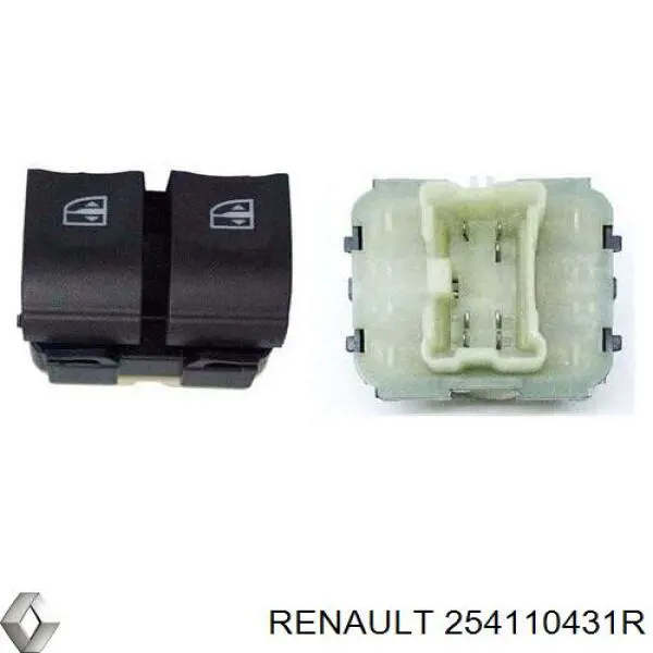 Unidade de botões dianteira esquerda de controlo de elevador de vidro Renault (RVI) 254110431R preço, a partir de 28,96 USD