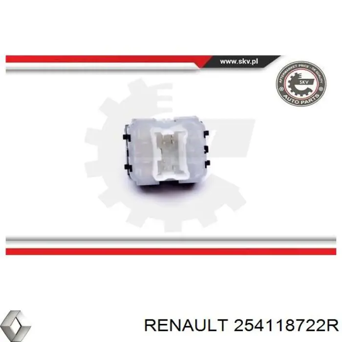 Unidade de botões dianteira esquerda de controlo de elevador de vidro Renault (RVI) 254118722R preço, a partir de 34,01 USD