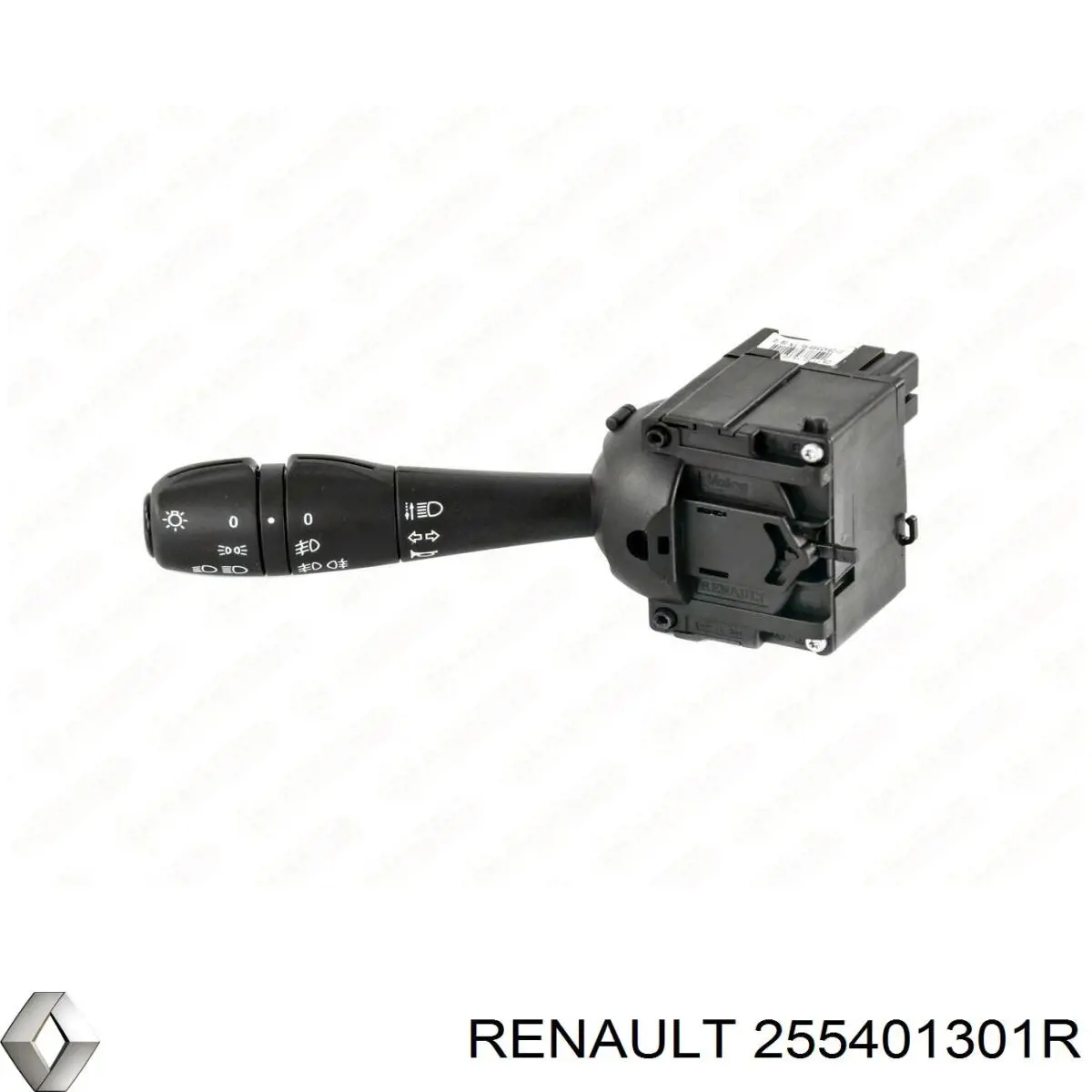 Comutador esquerdo instalado na coluna da direção 255401301R Renault (RVI)
