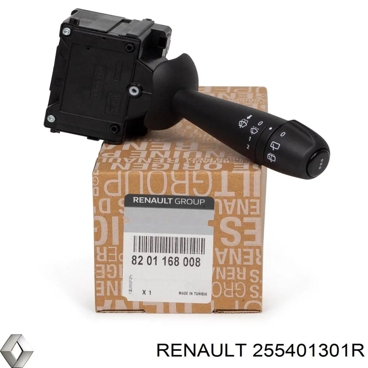 Compre 255401301R Renault (RVI) Comutador esquerdo instalado na coluna da direção