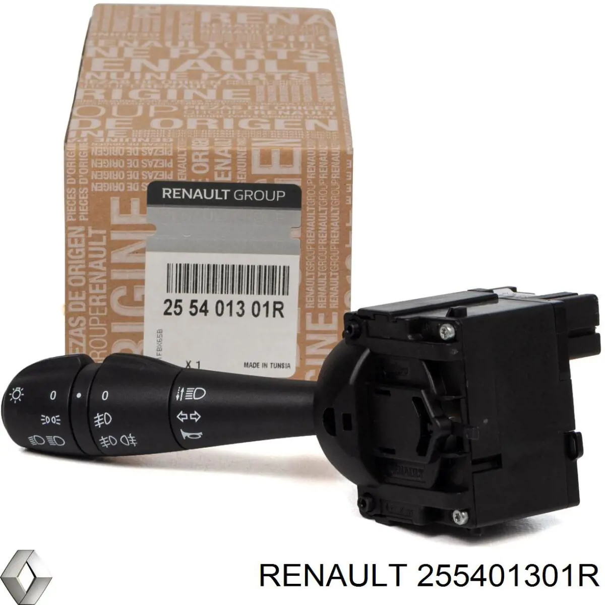255401301R Renault (RVI) Comutador esquerdo instalado na coluna da direção