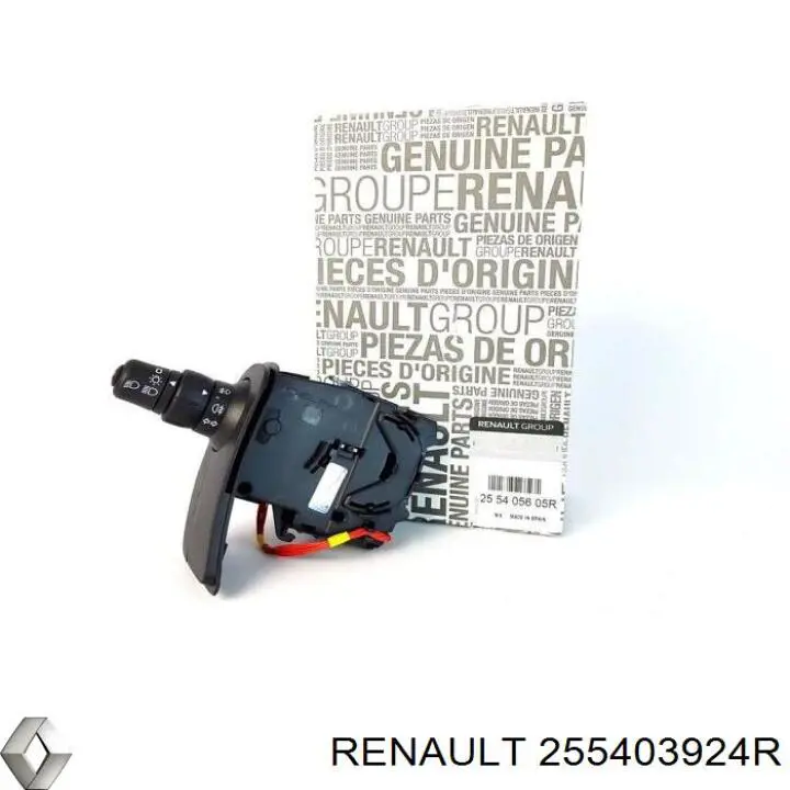 Comutador esquerdo instalado na coluna da direção 255403924R Renault (RVI)