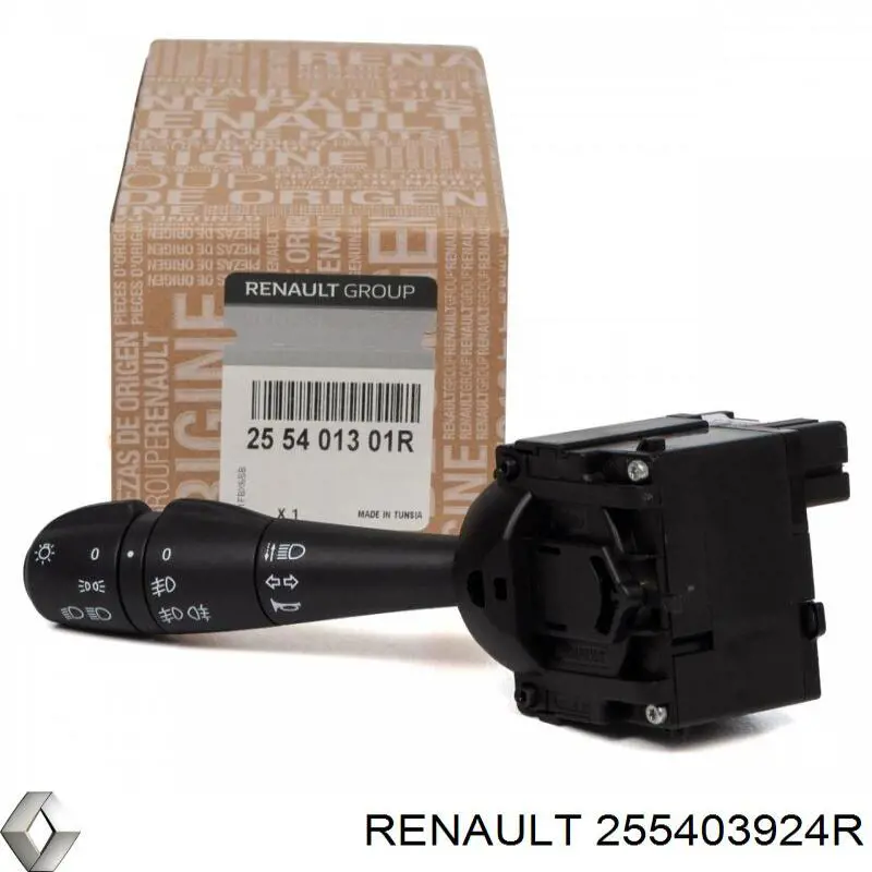 Compre 255403924R Renault (RVI) Comutador esquerdo instalado na coluna da direção