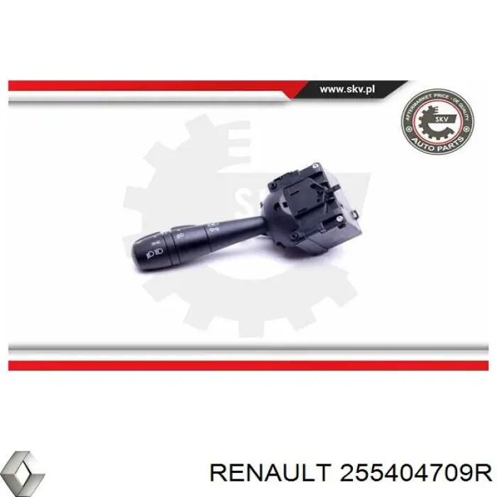 Comutador esquerdo instalado na coluna da direção Renault (RVI) 255404709R preço, a partir de 83,55 USD