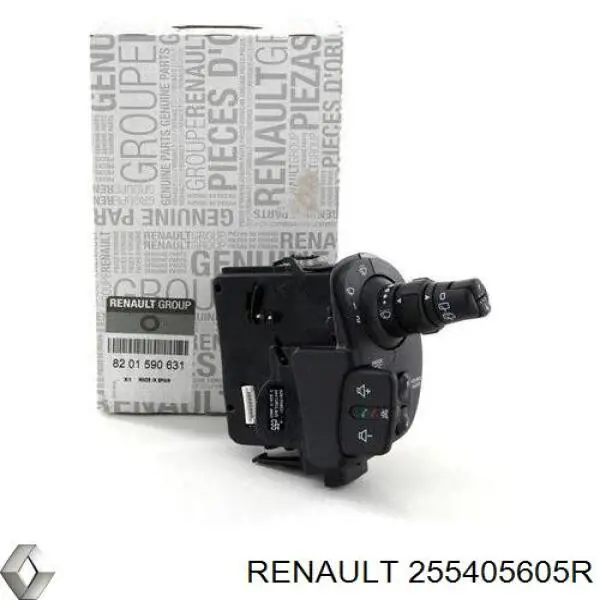 Compre 255405605R Renault (RVI) Comutador esquerdo instalado na coluna da direção