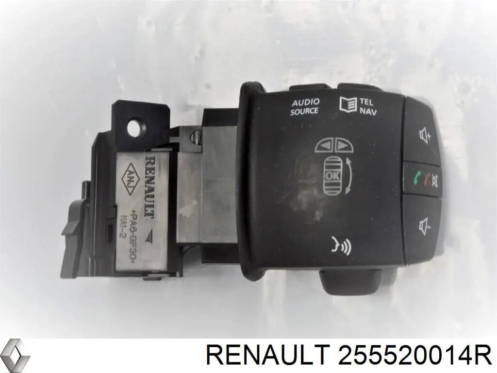 Comutador instalado na coluna da direção, de controlo do sistema de áudio Renault (RVI) 255520014R preço, a partir de 30,70 USD