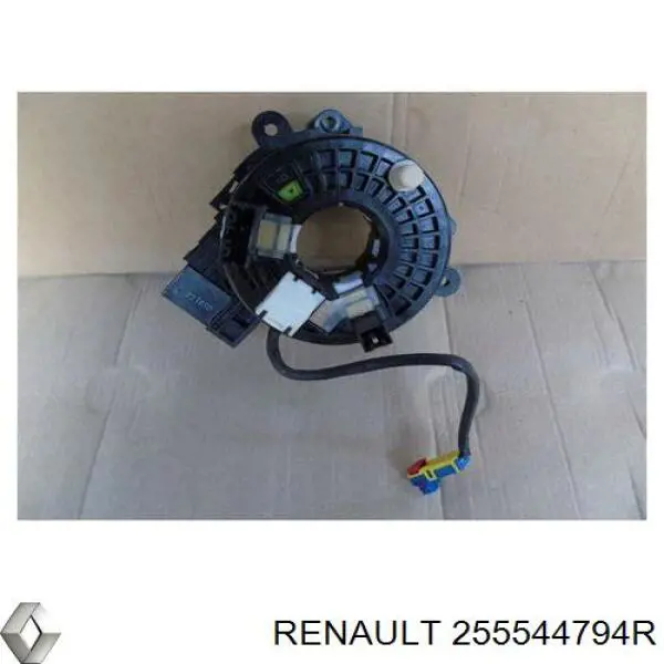 255544794R Renault (RVI) Anel AIRBAG de contato, cabo plano do volante
