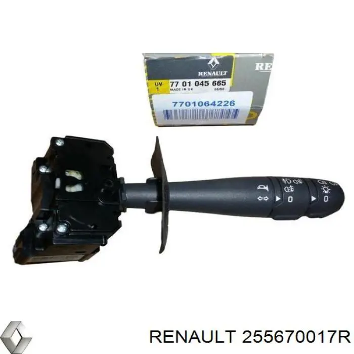 255670017R Renault (RVI) Comutador instalado na coluna da direção, montado
