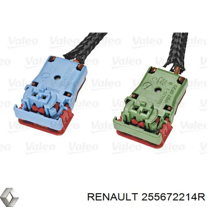Compre 255672214R Renault (RVI) Comutador esquerdo instalado na coluna da direção