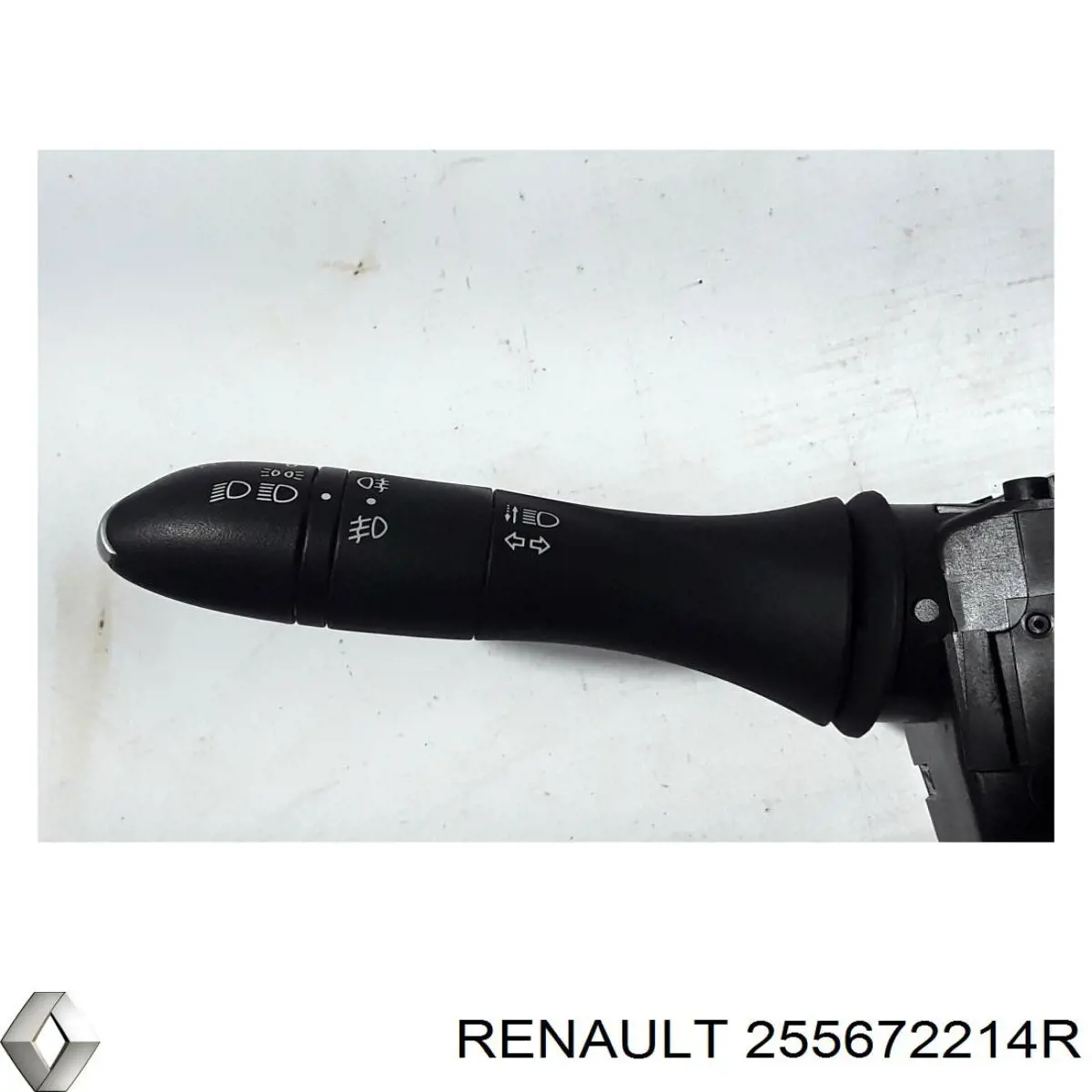 255672214R Renault (RVI) Comutador esquerdo instalado na coluna da direção