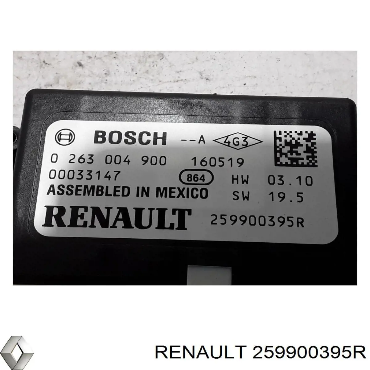 259900395R Renault (RVI) Módulo de direção (Centralina eletrônica) de sensor de estacionamento