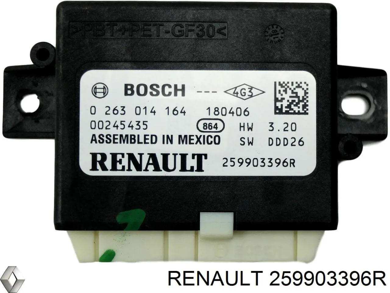 259903396R Renault (RVI) Módulo de direção (Centralina eletrônica) de sensor de estacionamento