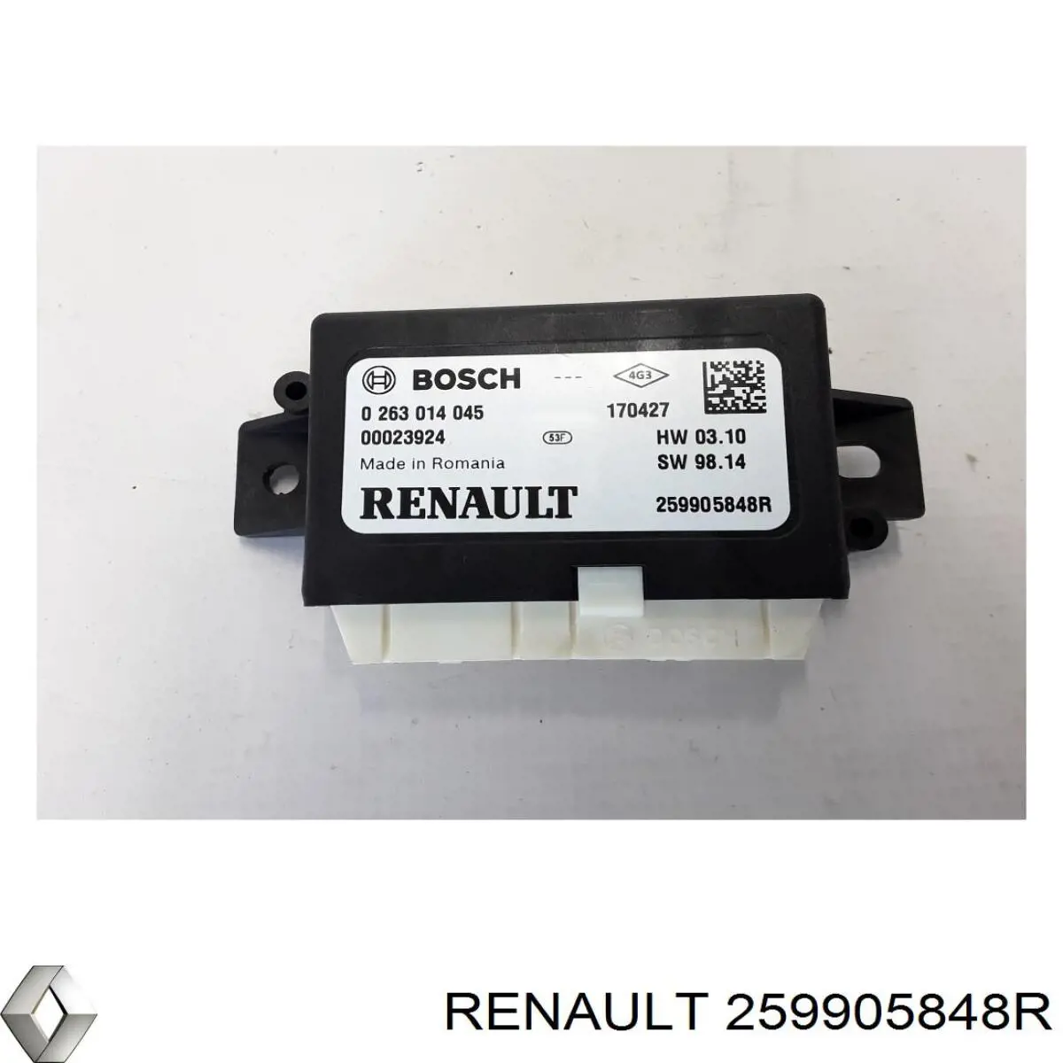 259905848R Renault (RVI) Módulo de direção (Centralina eletrônica) de sensor de estacionamento