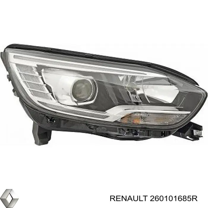 Luz direita Renault (RVI) 260101685R
