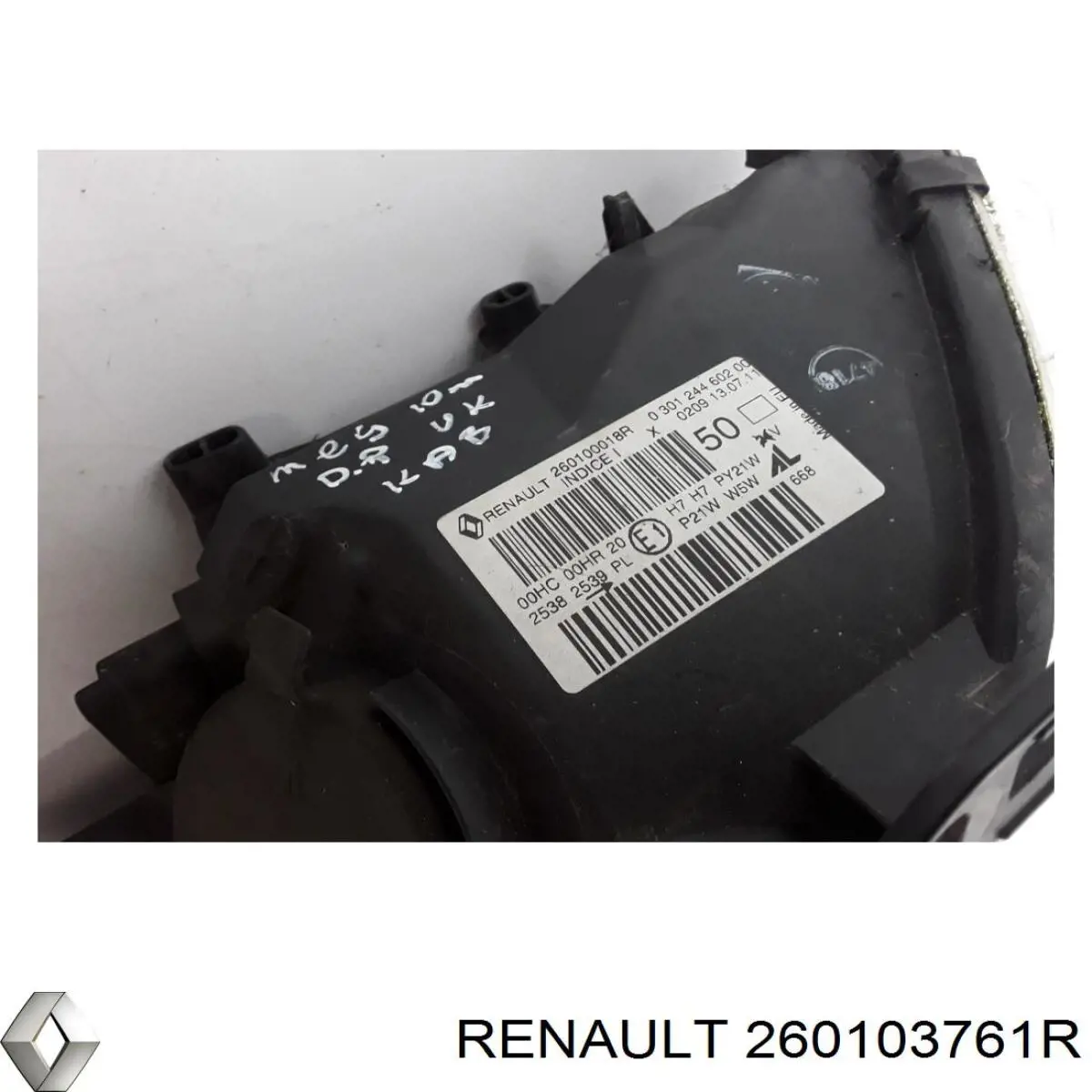 Luz direita Renault (RVI) 260103761R preço, a partir de 258,33 USD