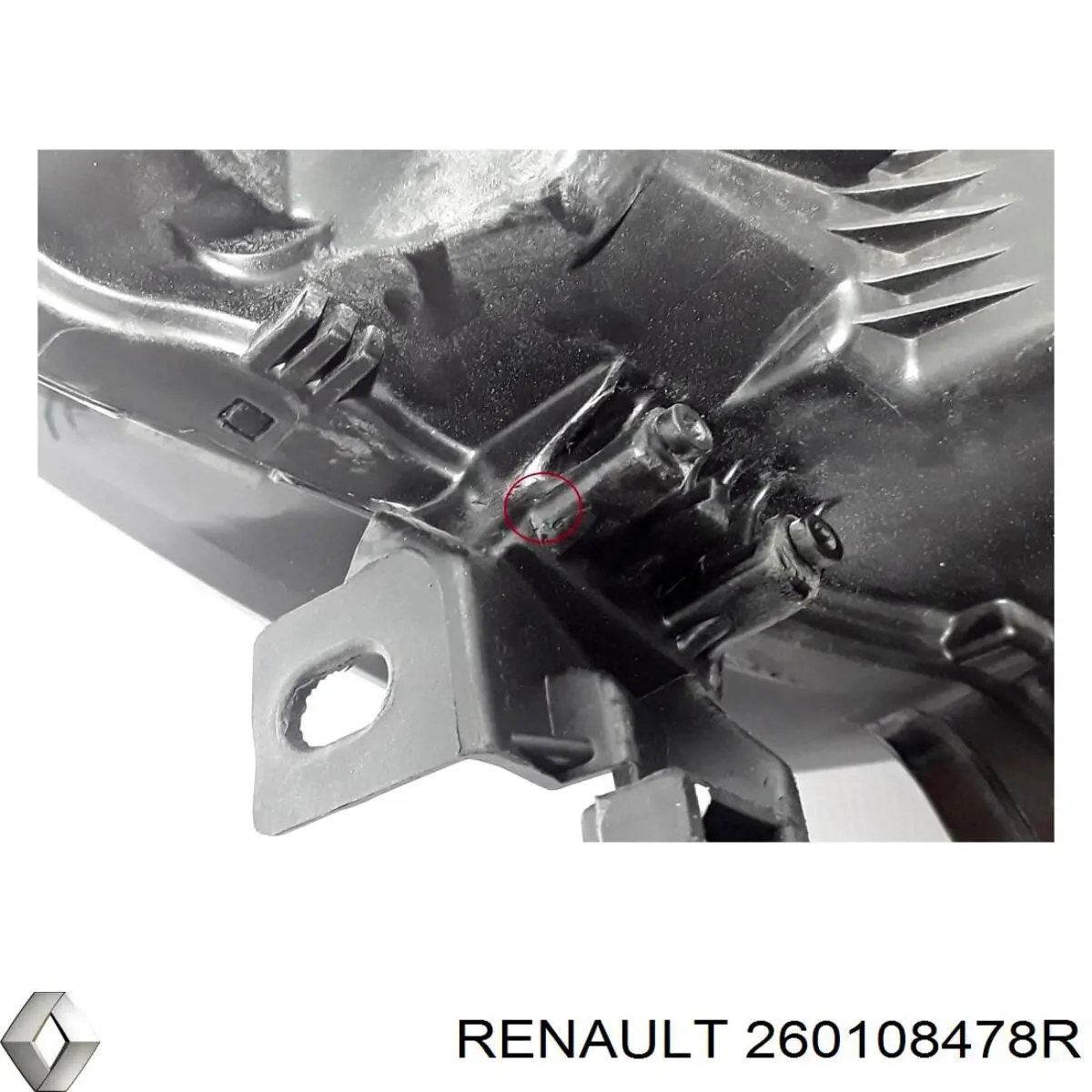 Luz direita 260108478R Renault (RVI)