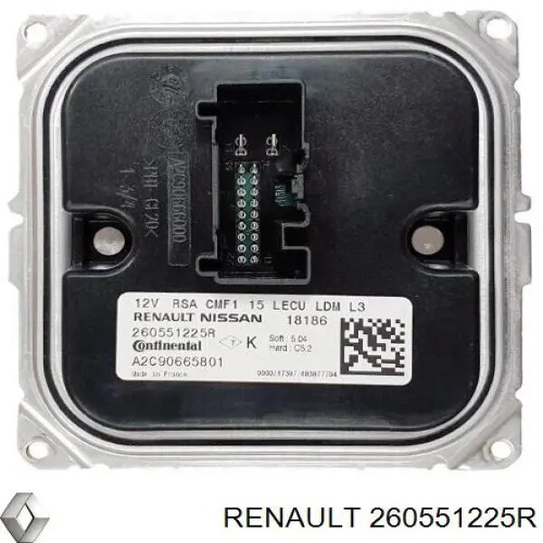 260552119R Renault (RVI) Módulo de direção (Centralina eletrônica) das luzes