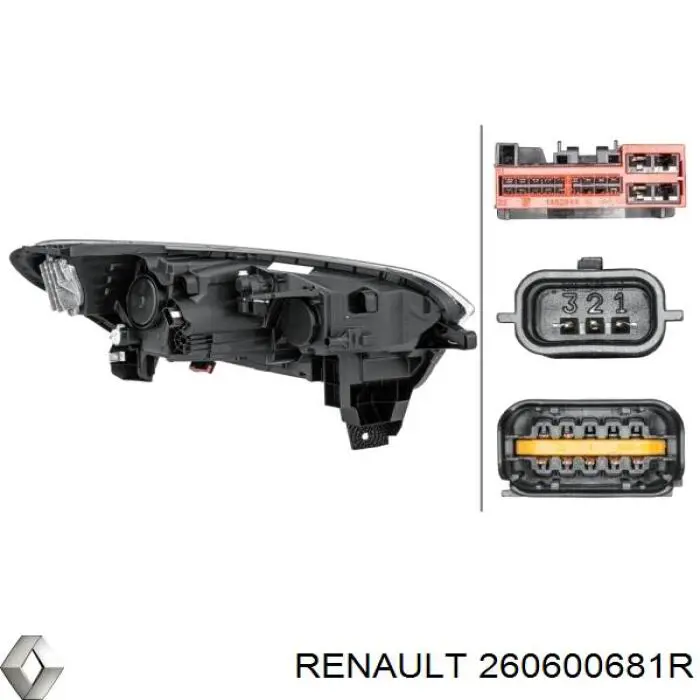260600681R Renault (RVI) Luz direita