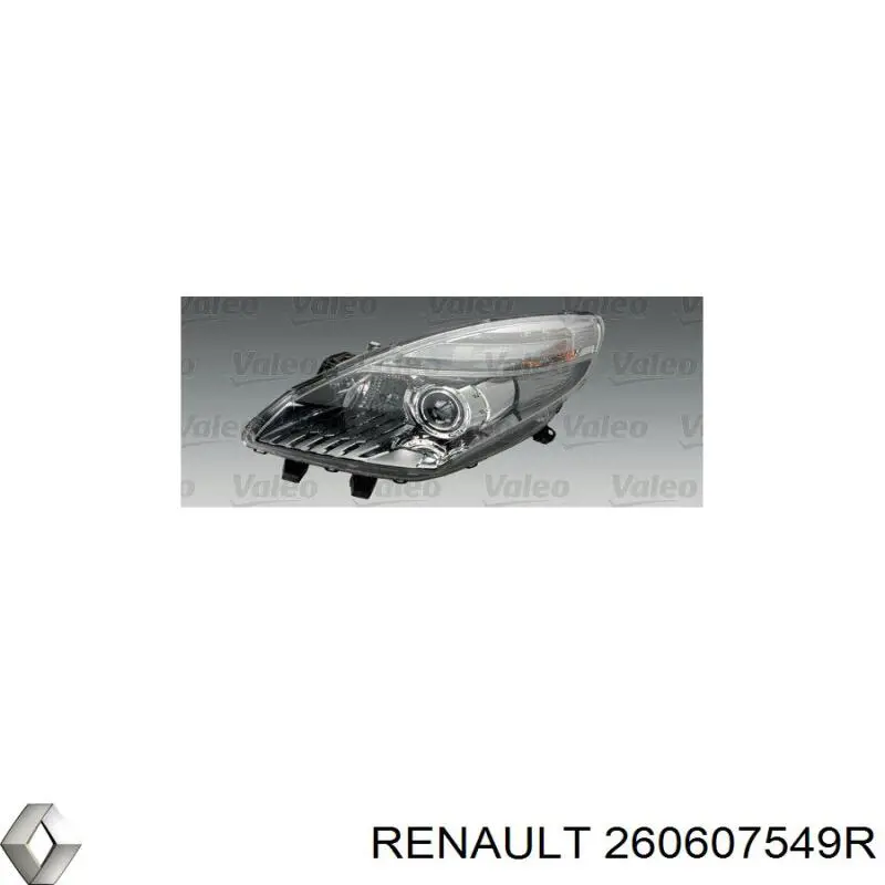 Luz esquerda Renault (RVI) 260607549R preço, a partir de 869,22 USD