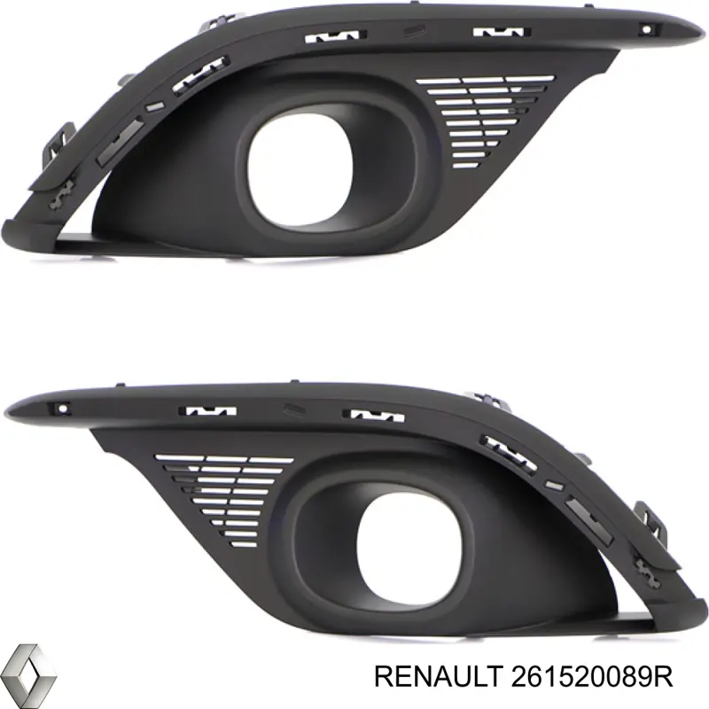 Grelha direita do pára-choque dianteiro Renault (RVI) 261520089R preço, a partir de 52,23 USD