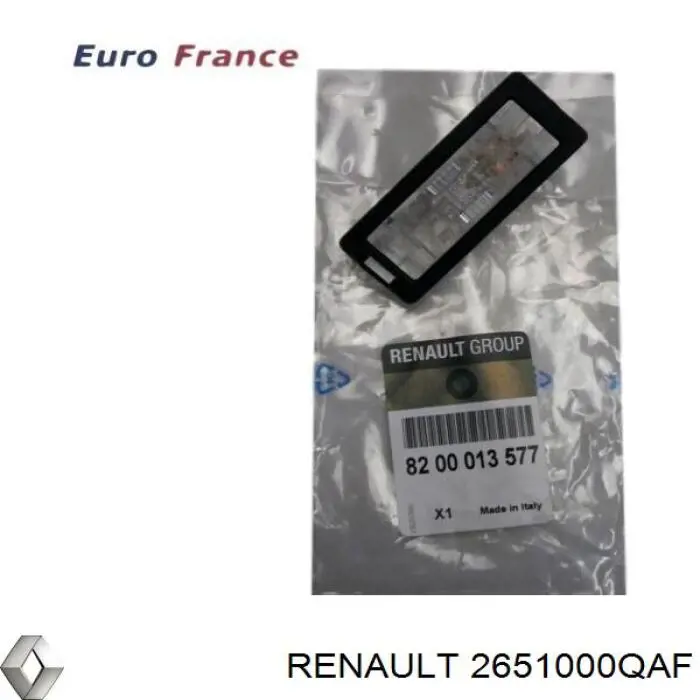 Lanterna da luz de fundo de matrícula traseira Nissan/Infiniti 2651000QAF preço, a partir de 61,19 USD