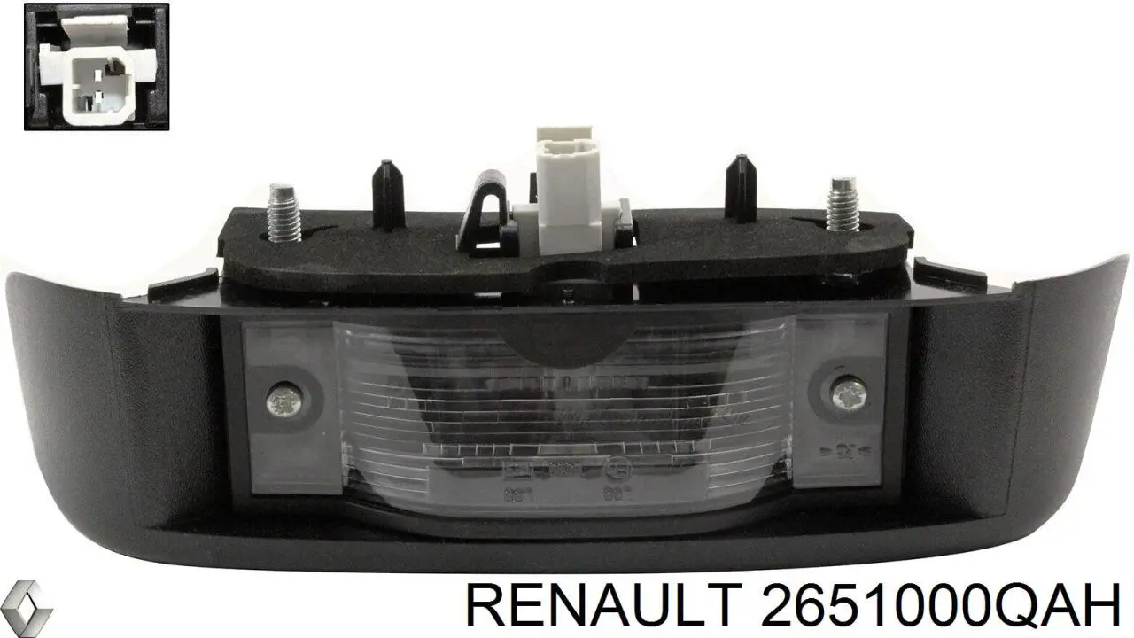 2651000QAH Renault (RVI) Lanterna da luz de fundo de matrícula traseira