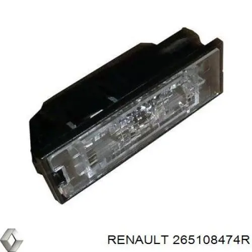 265108474R Renault (RVI) Lanterna da luz de fundo de matrícula traseira