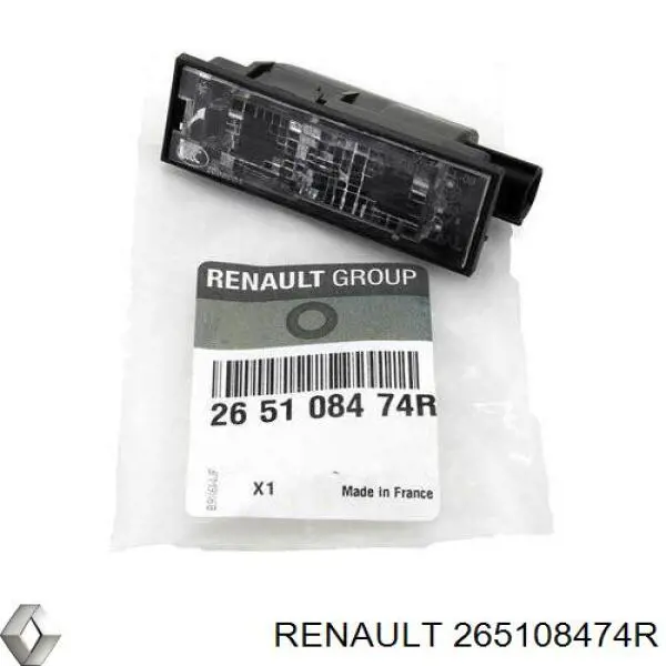 Lanterna da luz de fundo de matrícula traseira Renault (RVI) 265108474R preço, a partir de 14,99 USD