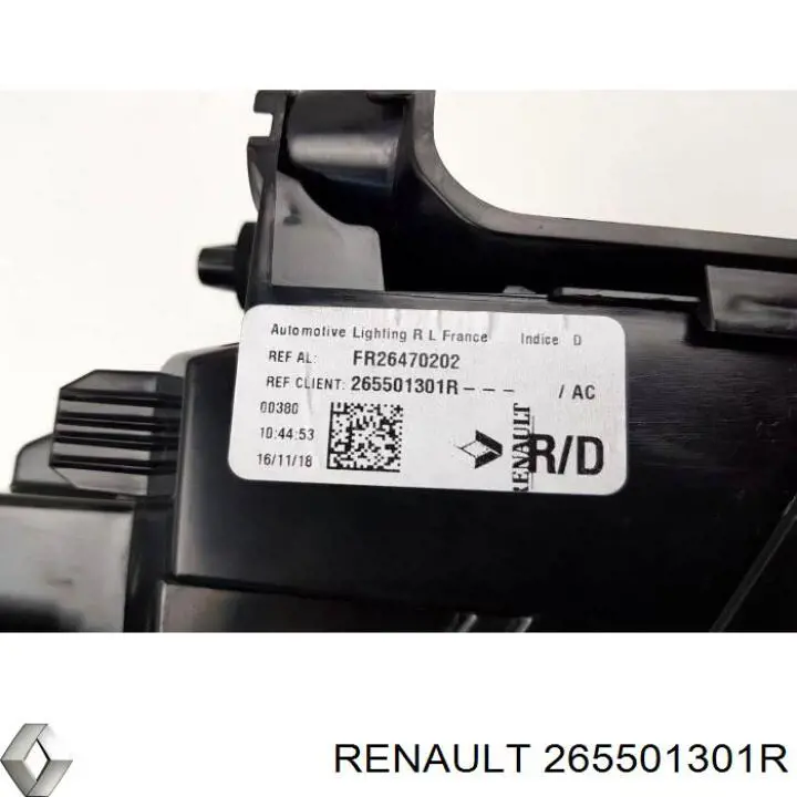 Compre 265502736R Renault (RVI) Lanterna traseira direita externa